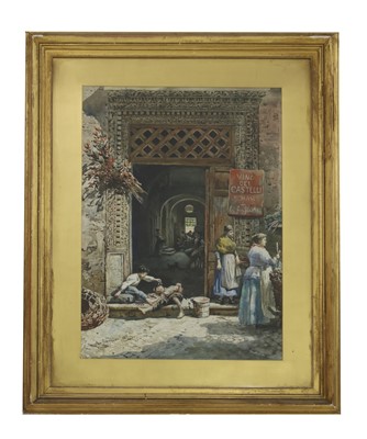 Lot 529 - Ettore Roesler Franz (Italian, 1845-1907)