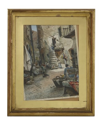 Lot 529 - Ettore Roesler Franz (Italian, 1845-1907)