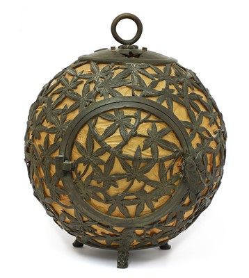 Lot 24 - An interesting Arts & Crafts metal chinoiserie lantern