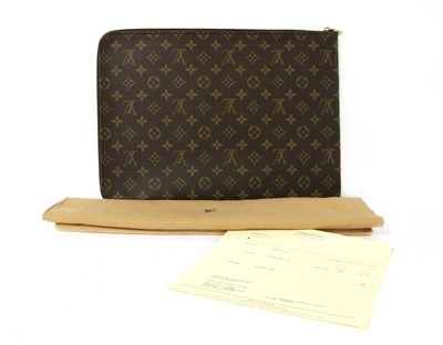Lot 143 - A Louis Vuitton monogrammed canvas document case