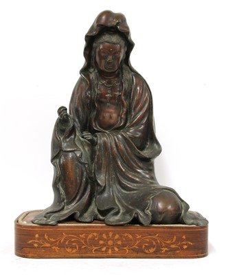 Lot 241A - A Japanese bronze Kannon