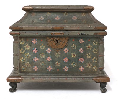 Lot 306 - A Japanese lacquered casket