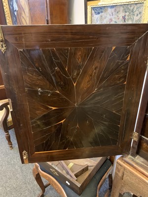 Lot 378 - A Queen Anne cocus wood cabinet