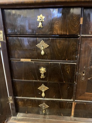 Lot 378 - A Queen Anne cocus wood cabinet