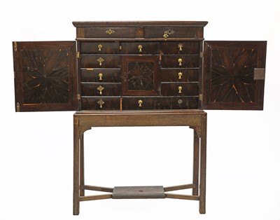 Lot 378 - A Queen Anne cocus wood cabinet
