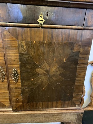 Lot 378 - A Queen Anne cocus wood cabinet