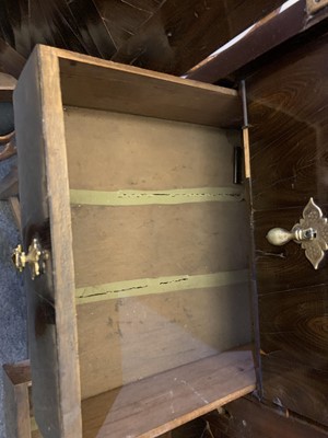 Lot 378 - A Queen Anne cocus wood cabinet
