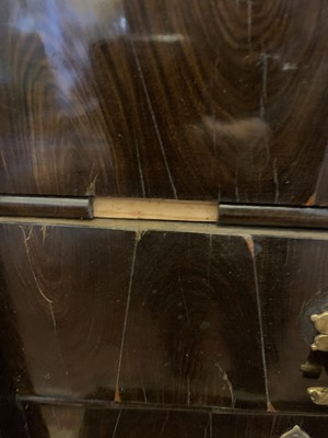 Lot 378 - A Queen Anne cocus wood cabinet