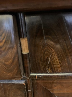 Lot 378 - A Queen Anne cocus wood cabinet