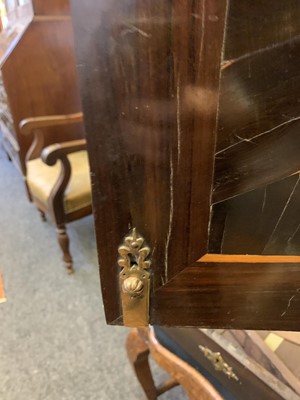 Lot 378 - A Queen Anne cocus wood cabinet