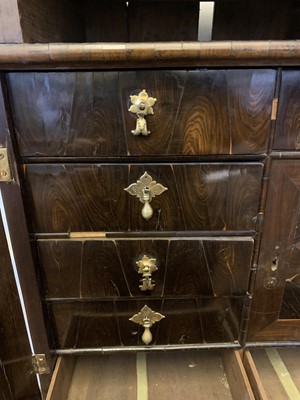 Lot 378 - A Queen Anne cocus wood cabinet