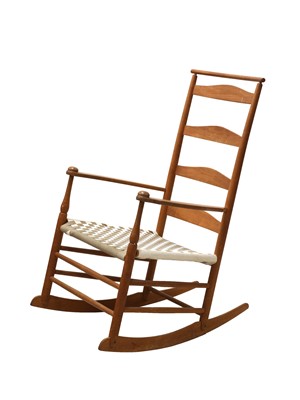 Lot 577 - A Shaker rocking chair