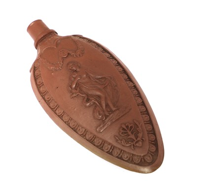 Lot 162 - An unusual Staffordshire redware scent bottle
