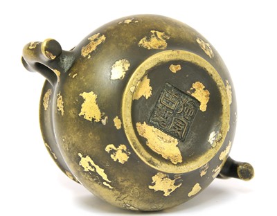 Lot 202 - A Chinese gilt-bronze incense burner