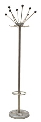 Lot 580 - A steel standing coat rack