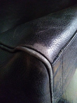 Lot 56 - A Mulberry black leather 'Somerset' shopper tote