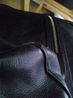 Lot 56 - A Mulberry black leather 'Somerset' shopper tote