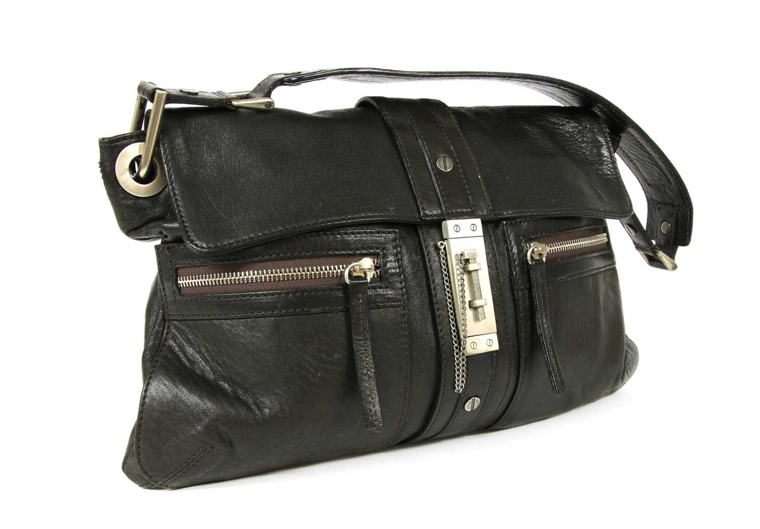 Lot 81 - A Lanvin brown leather 'Hero' satchel bag