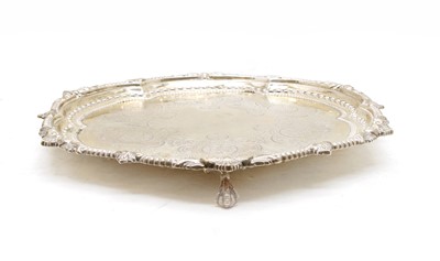 Lot 278 - A late Victorian silver salver