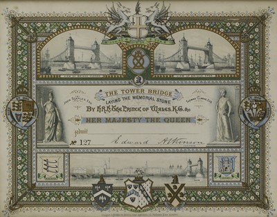 Lot 42 - A SOUVENIR INVITATION