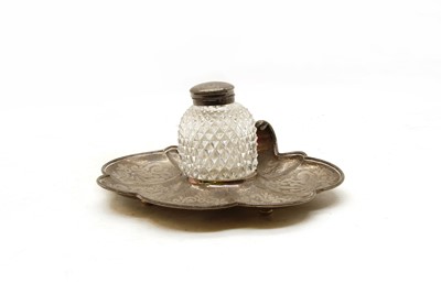 Lot 270 - A Victorian silver inkstand