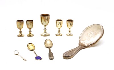 Lot 266 - A set of four silver goblets