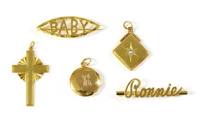 Lot 154 - A quantity of gold jewellery