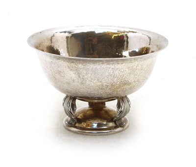 Lot 50 - A Swiss silver dish and a bowl
