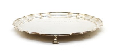 Lot 16 - A modern silver salver
