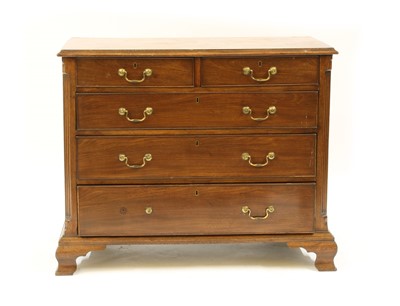 Lot 655 - A George III mahogany chest of drawers