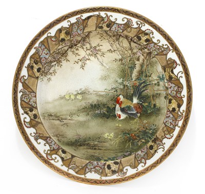 Lot 286 - A Japanese Satsuma ware dish
