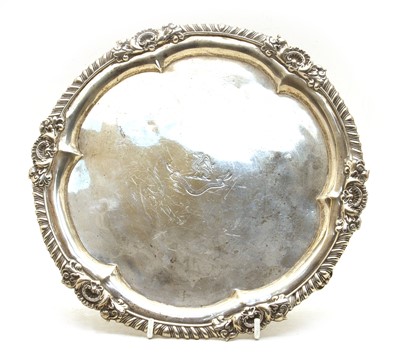Lot 41 - A George II silver salver