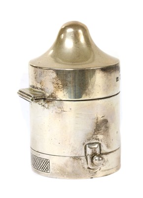 Lot 279 - A late Victorian 'Go to Bed' candle light holder