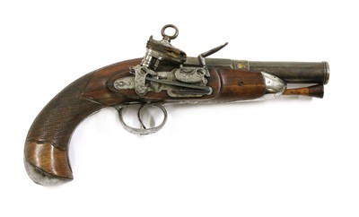 Lot 766 - A Spanish miquelet lock belt pistol