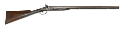 Lot 230 - A 16 bore double-barrelled muzzle-loading percussion shotgun