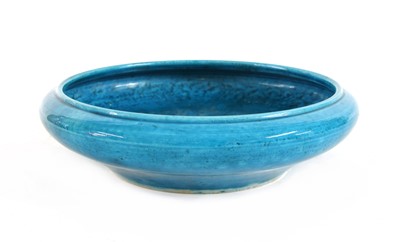 Lot 141 - A Chinese turquoise-glazed brush washer