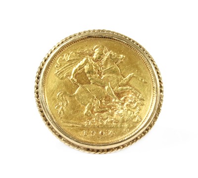 Lot 125 - A 1904 half sovereign