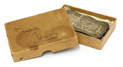 Lot 87 - A Chinese silver card case