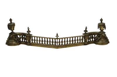 Lot 310 - A French brass three-piece fender