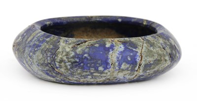 Lot 435 - A Chinese lapis lazuli brush washer