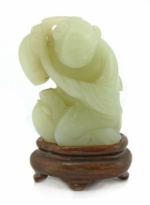 Lot 189 - A Chinese jade carving