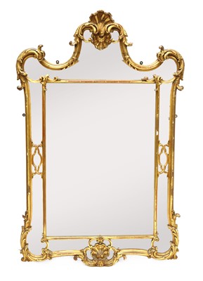 Lot 848 - A George III-style giltwood framed pier glass