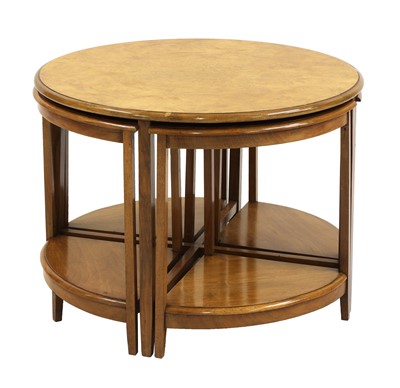 Lot 167 - An Art Deco bird's-eye maple nest of tables