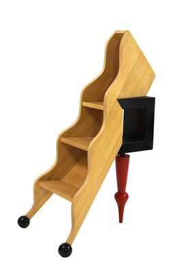 Lot 533 - A set of 'Memphis'-style library steps