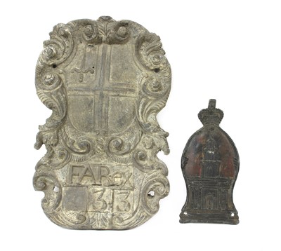 Lot 391 - A City of London cast lead property mark
