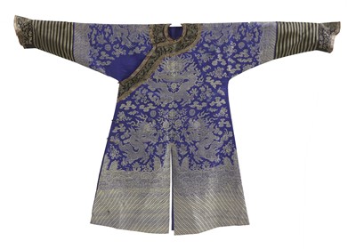 Lot 236 - A Chinese brocade weave dragon robe