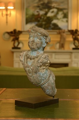 Lot 95 - An Indo-Portuguese terracotta figure of Shiva