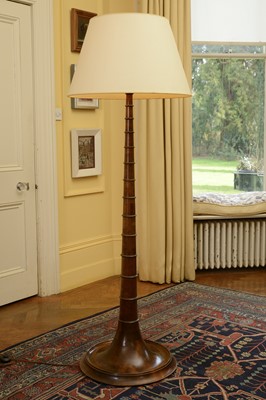 Lot 121 - A mahogany standard lamp