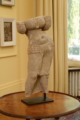 Lot 120 - An Indian sandstone carving