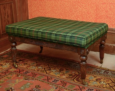 Lot 204 - A large pollard oak footstool